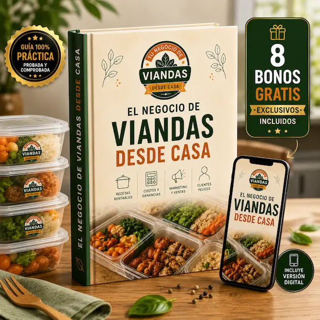 SISTEMA COMPLETO: TU NEGOCIO DE VIANDAS + 8 BONUS DE REGALO 🎁